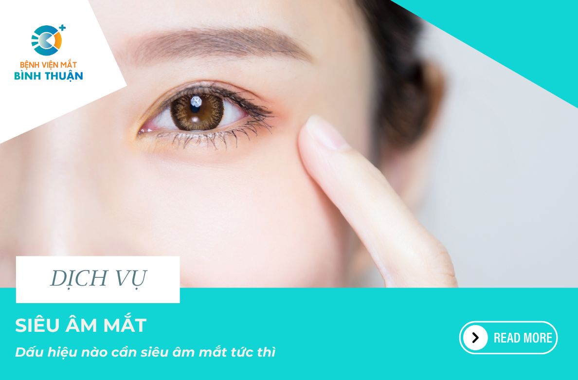 Dấu hiệu nào cần siêu âm mắt
