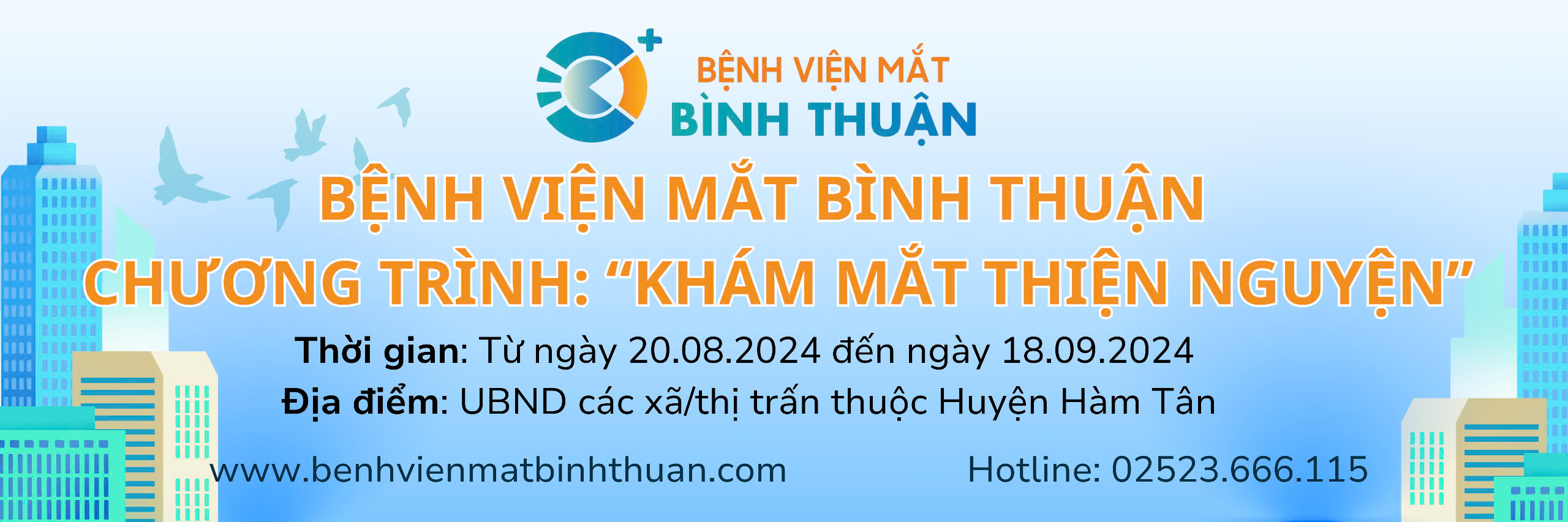 Lịch trình khám chữa bệnh thiện nguyện tại huyện Hàm Tân